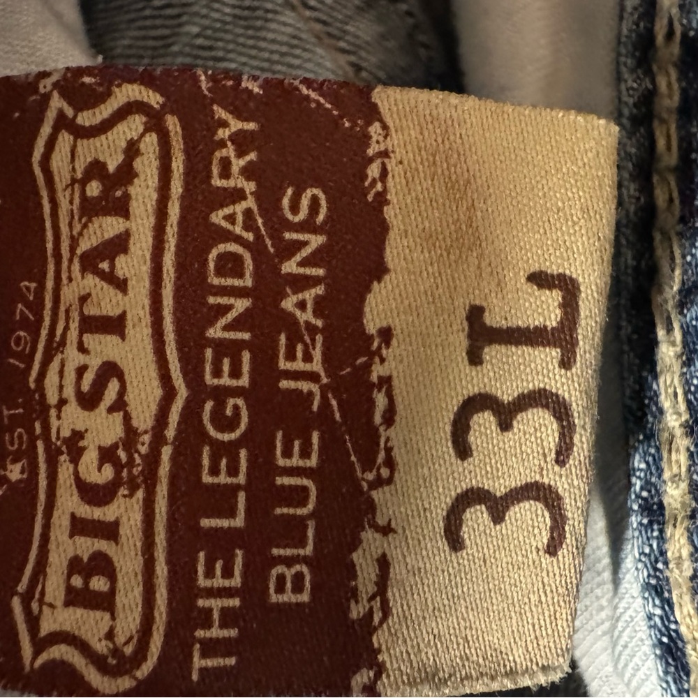 Big Star Pioneer for Buckle Distressed Jeans 33L EUC COOL JEANS!!! - Picture 9 of 10